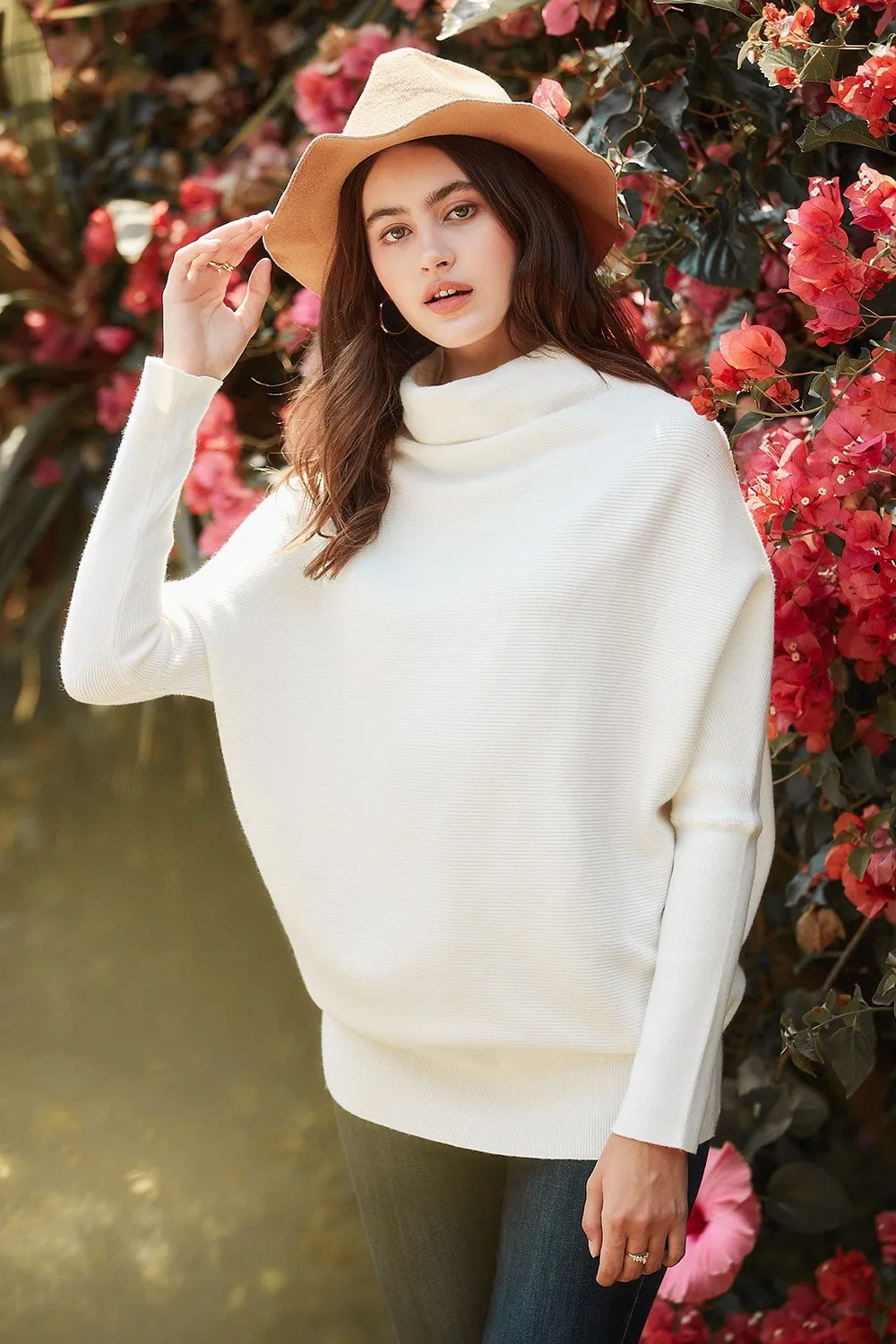 Slouch Neck Dolman Sweater