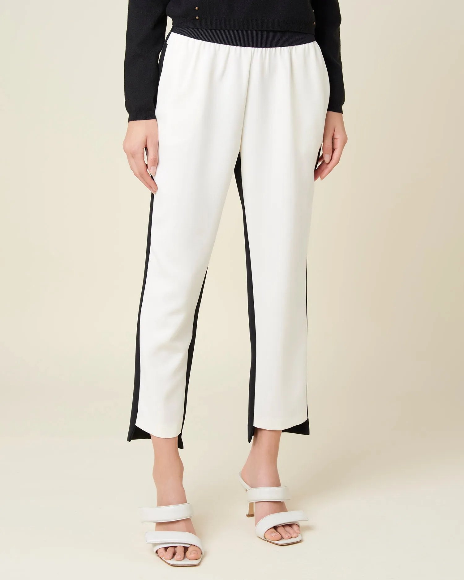 Soft high waisted trousers