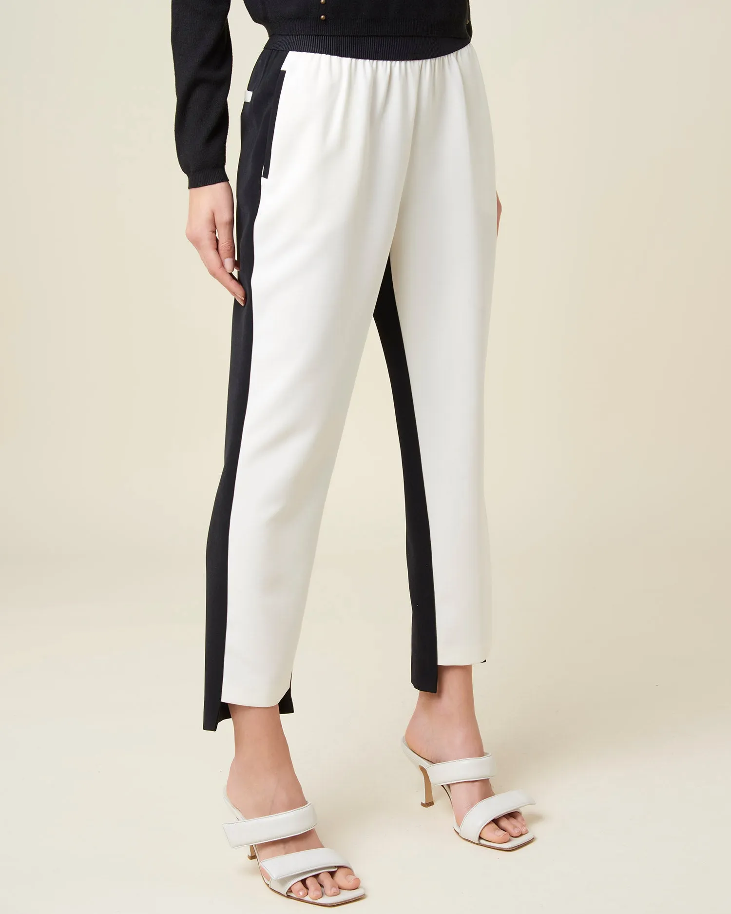 Soft high waisted trousers