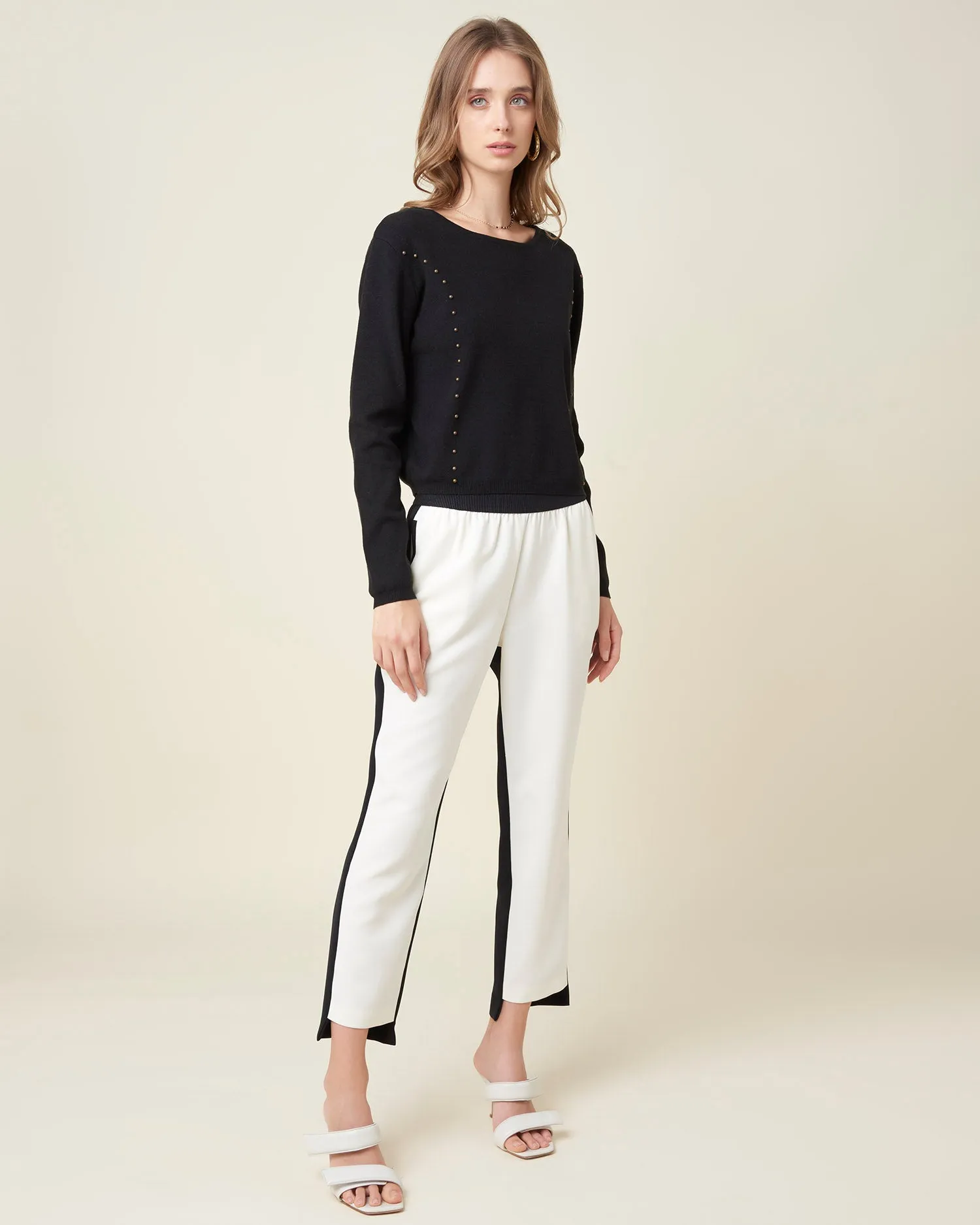 Soft high waisted trousers