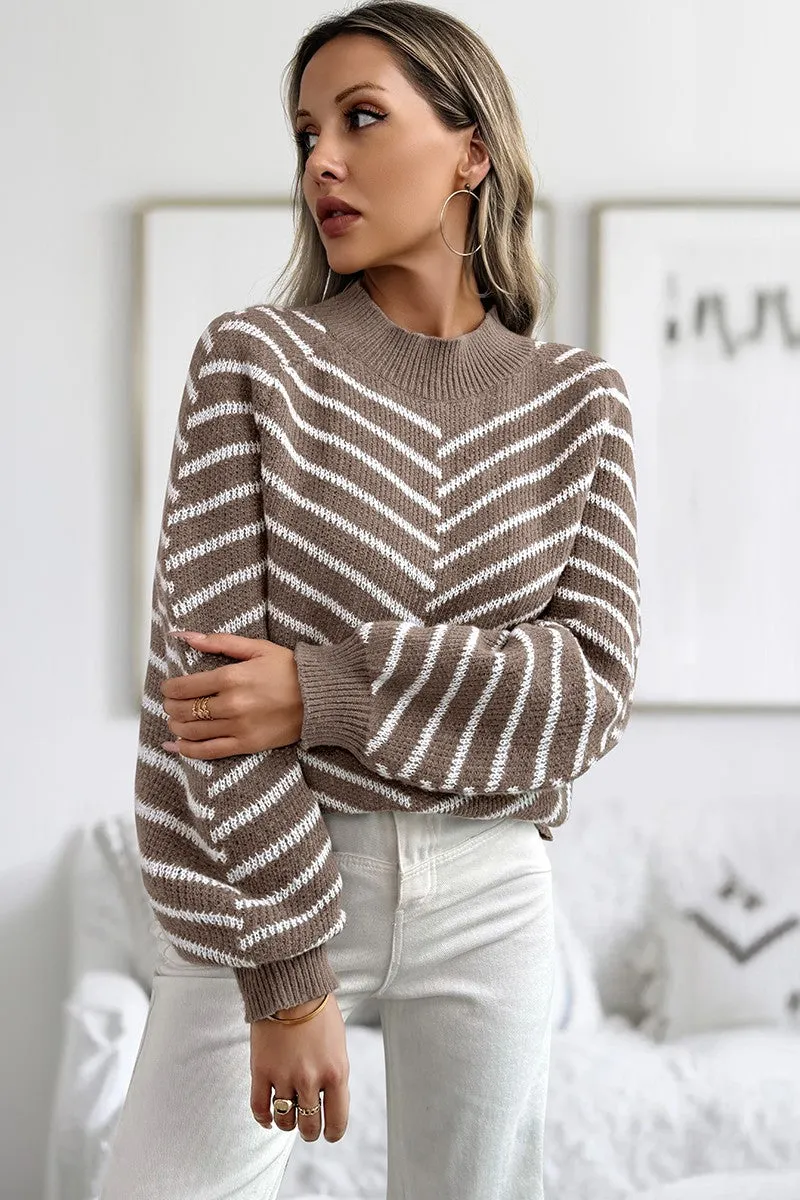 Striped Haven Knit Pullover Sweater