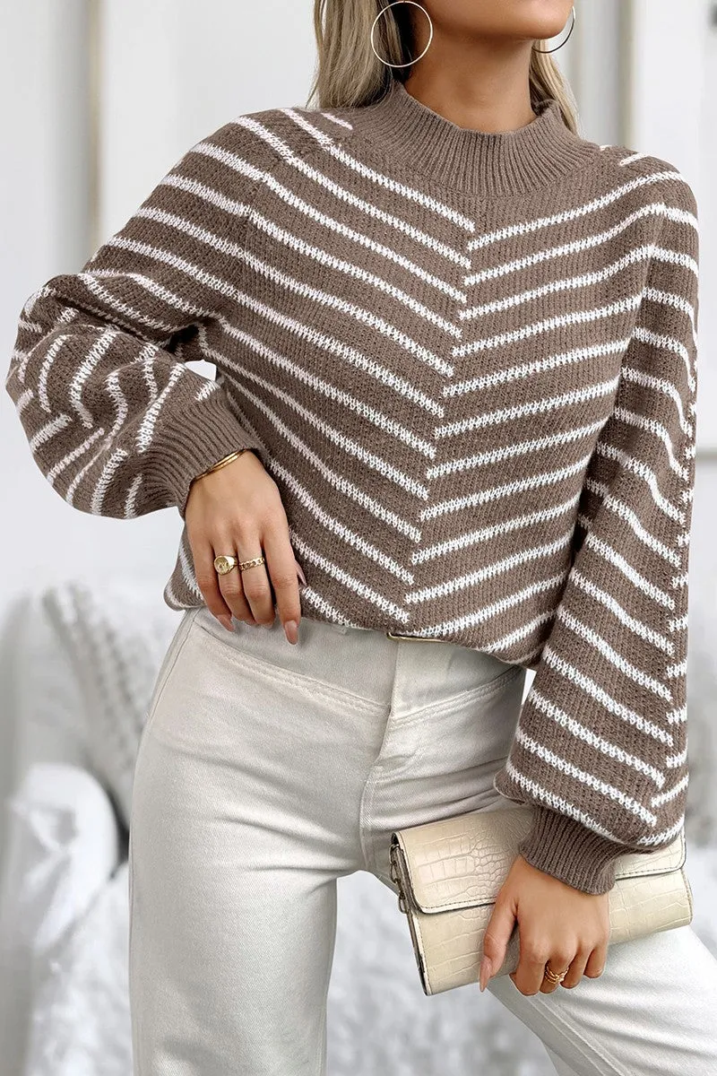 Striped Haven Knit Pullover Sweater