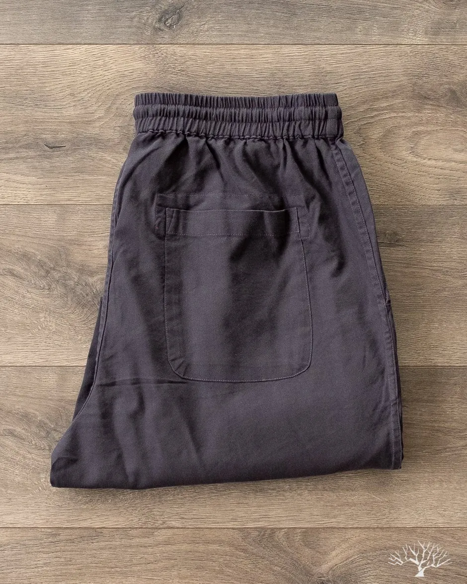 Tencel Blend Drawstring Pant - Smoke