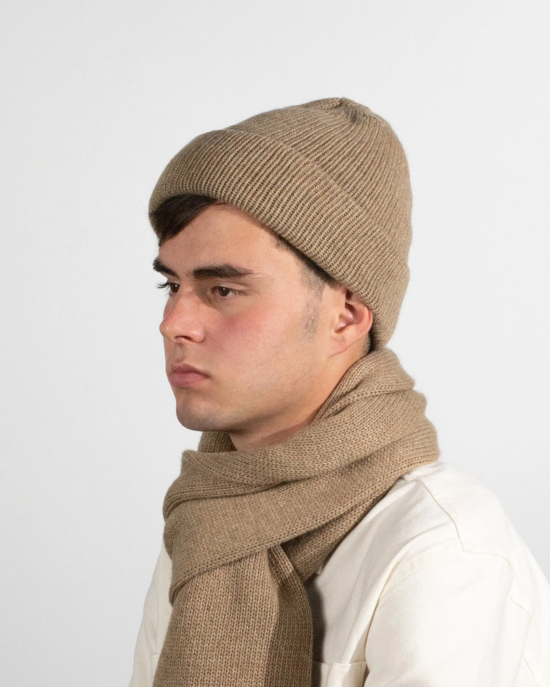 Thunders Love Wool Collection Cashmere & Wool Beanie - Solid Sand