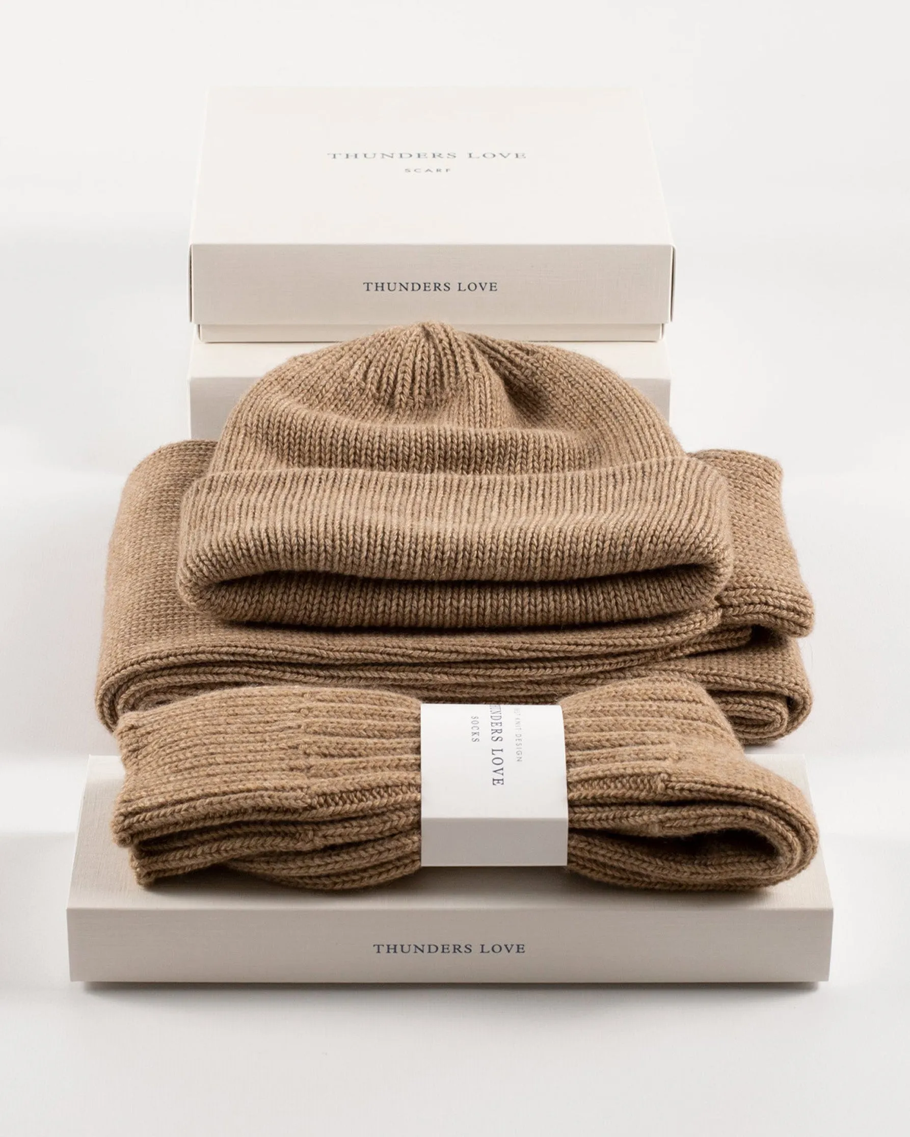 Thunders Love Wool Collection Cashmere & Wool Beanie - Solid Sand