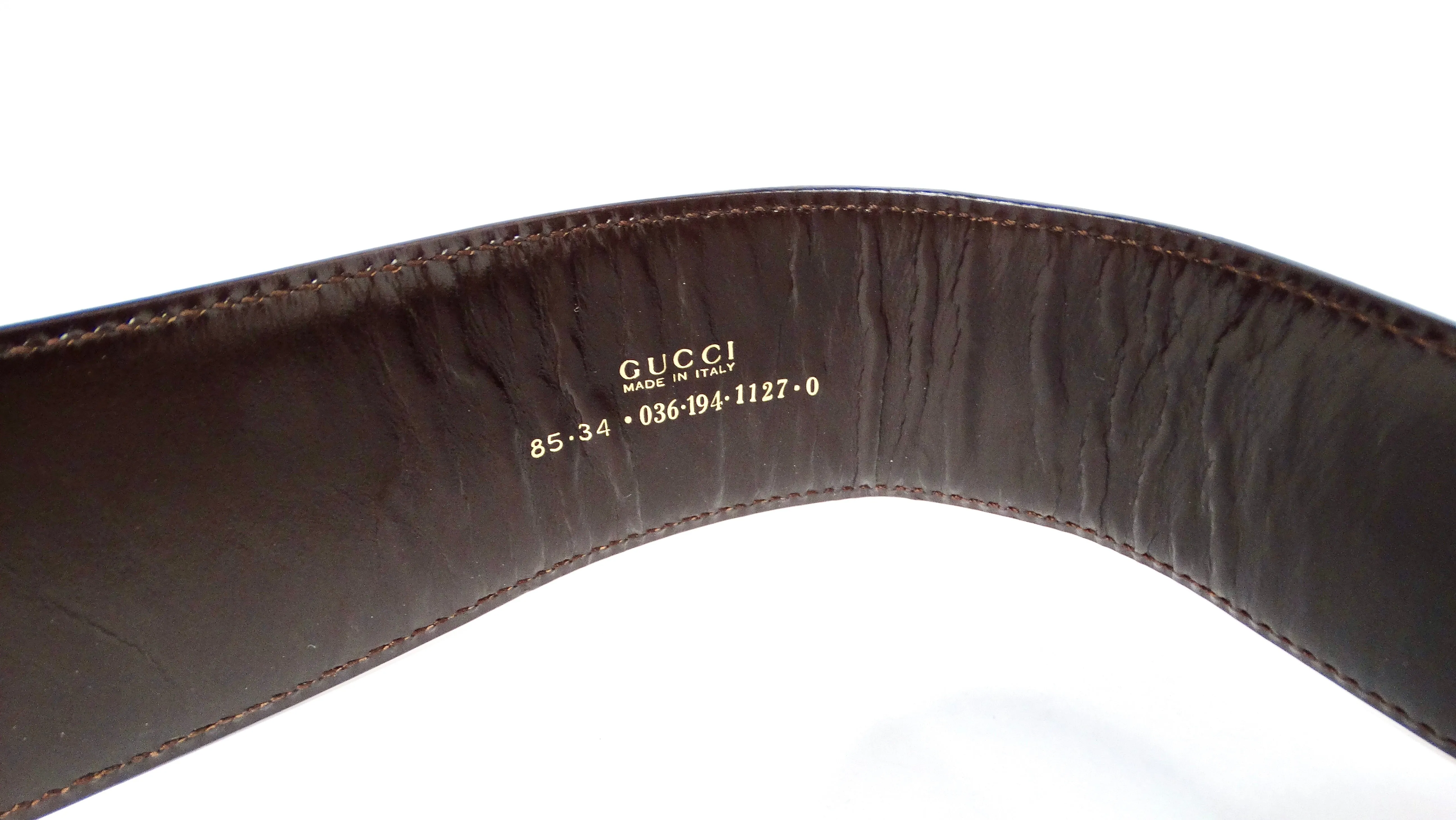 Tom Ford for Gucci 1996 Brown Horsebit Pony Hair Wide Waist Belt