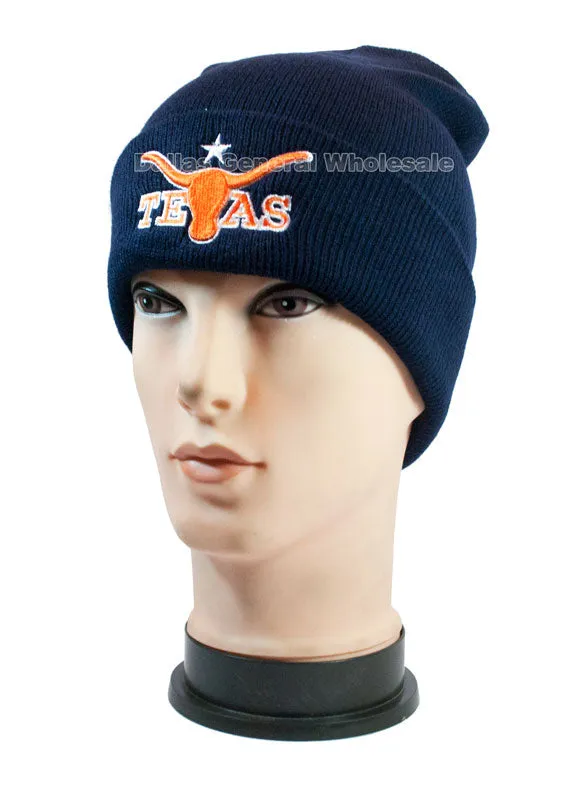 Trendy Longhorn Texas Print Skull Beanies Wholesale