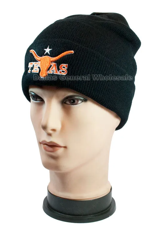 Trendy Longhorn Texas Print Skull Beanies Wholesale