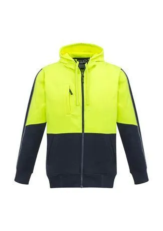 Unisex Hi Vis Full Zip Hoodie