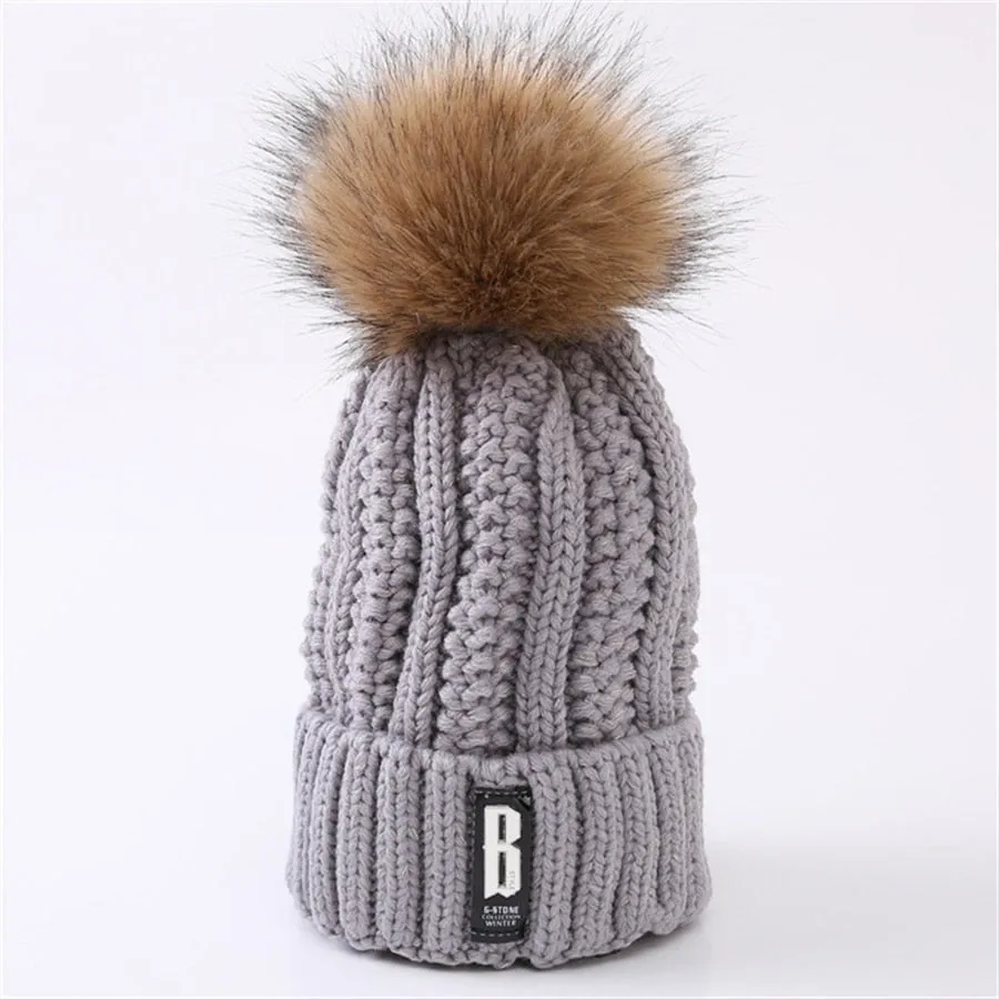 Wool Knitted Hats Women INS Hot Sale Beanie Caps