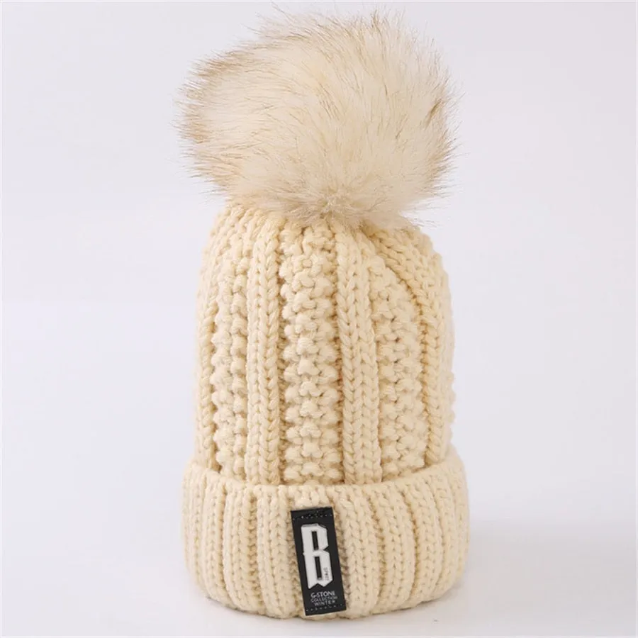 Wool Knitted Hats Women INS Hot Sale Beanie Caps